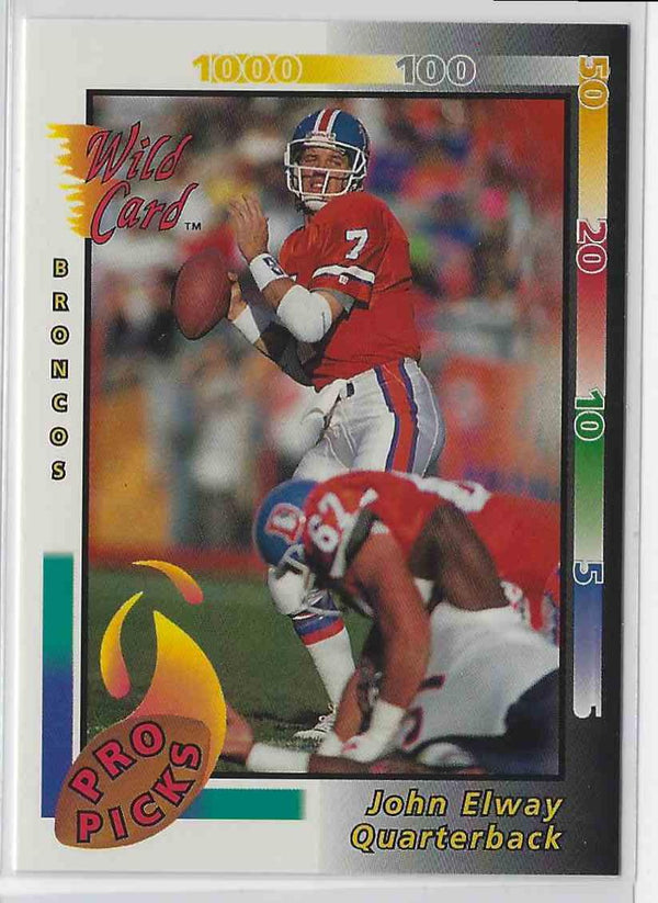 1992 Wild Card John Elway #6 OF 8