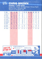 1985 Fleer Update Glossy Chris Brown #U-11