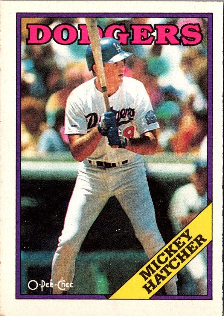 1988 O-Pee-Chee Mickey Hatcher