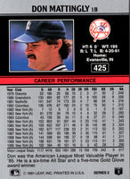 1991 Leaf Don Mattingly #425