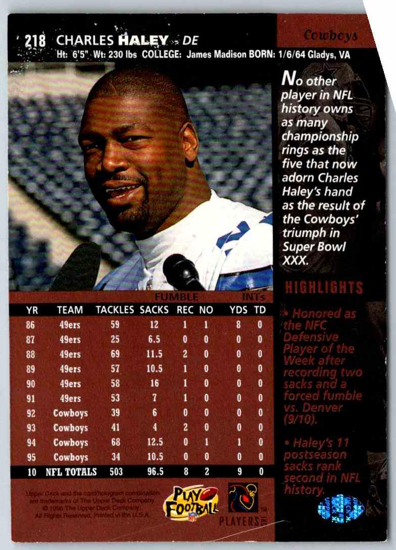 1998 Upper Deck Charles Haley