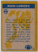 1990 Topps Nick Lowery