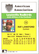 1990 CMC Louisville Redbirds Ray Lankford