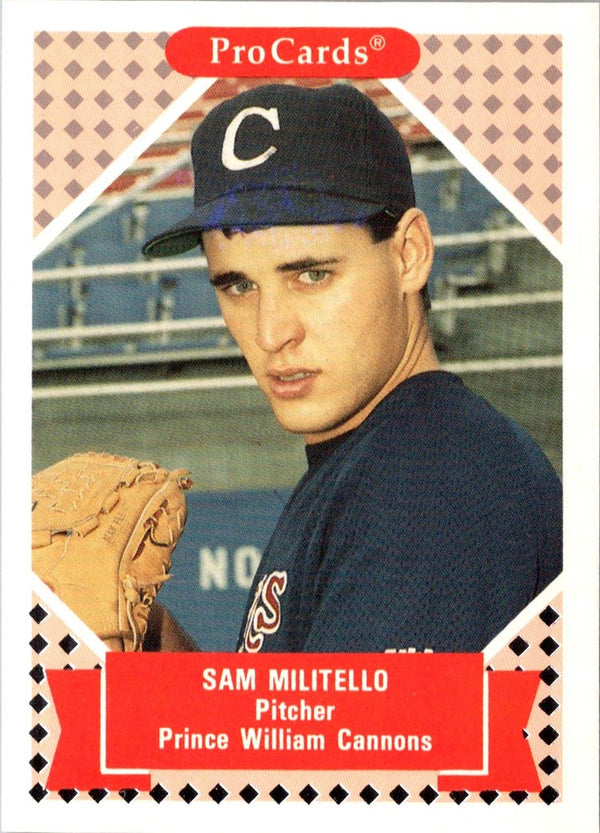 1991 ProCards Tomorrow's Heroes Sam Militello #122