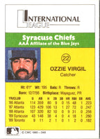 1990 CMC Syracuse Chiefs Ozzie Virgil #22