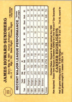 1985 Donruss Jim Sundberg #89