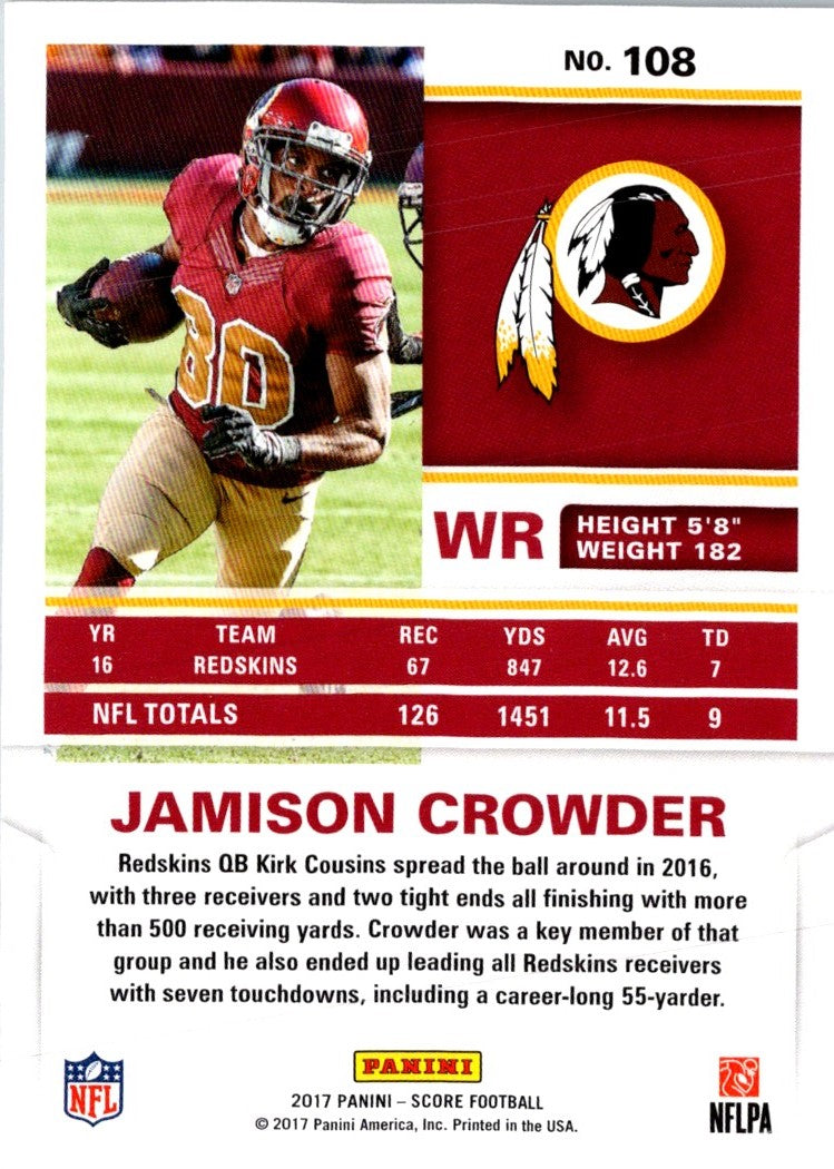 2017 Score Jamison Crowder