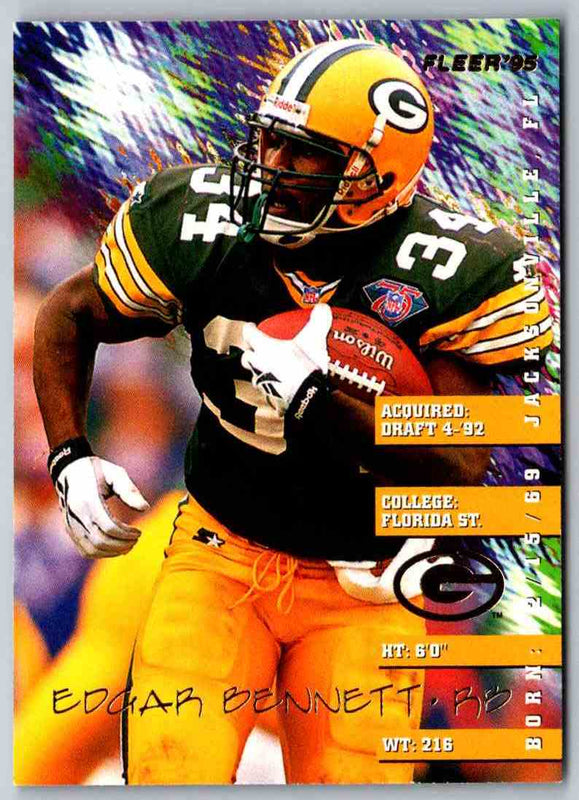 1995 Fleer Edgar Bennett #132
