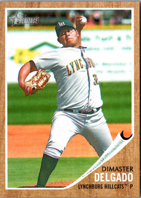 2011 Topps Heritage Minor League Dimaster Delgado #97