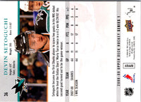 2008 Upper Deck Devin Setoguchi #36