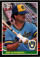 1985 Donruss Jim Sundberg #89
