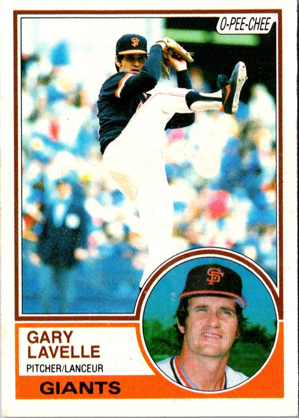 1983 O-Pee-Chee Gary Lavelle #376