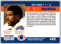 1990 Proset Ken Lanier #488