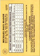 1985 Donruss Mike Mason