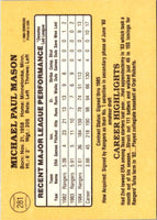 1985 Donruss Mike Mason #281 Rookie