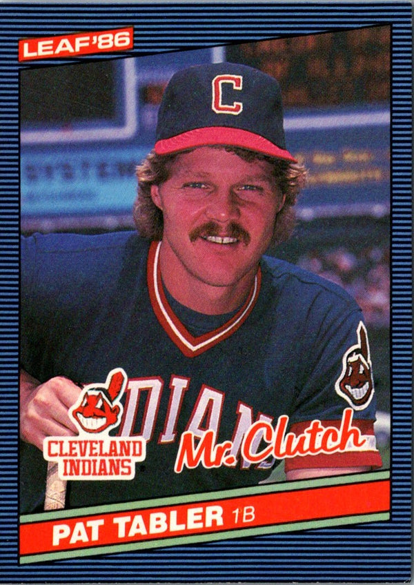 1986 Leaf Pat Tabler #52