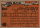 1981 Topps Don Bass