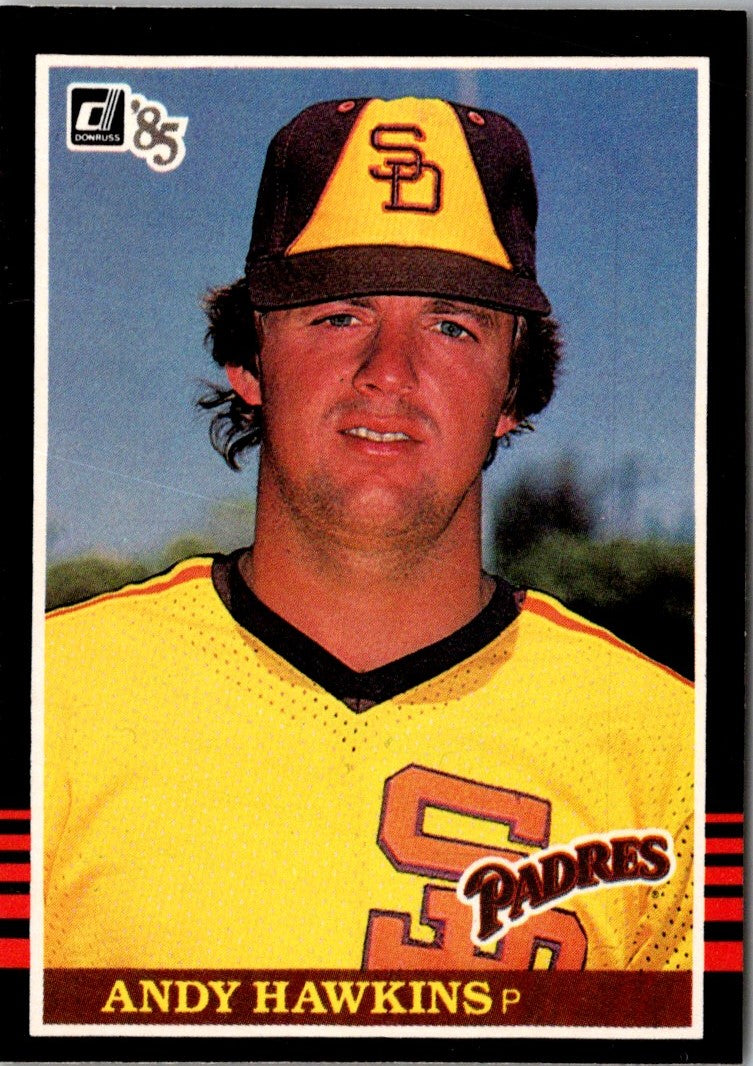 1985 Donruss Andy Hawkins