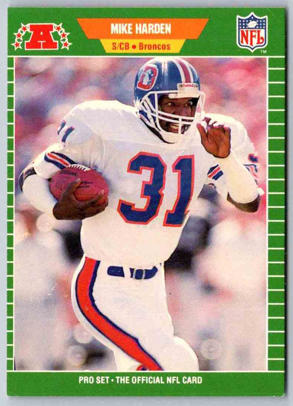 1989 NFL Proset Mike Harden #102