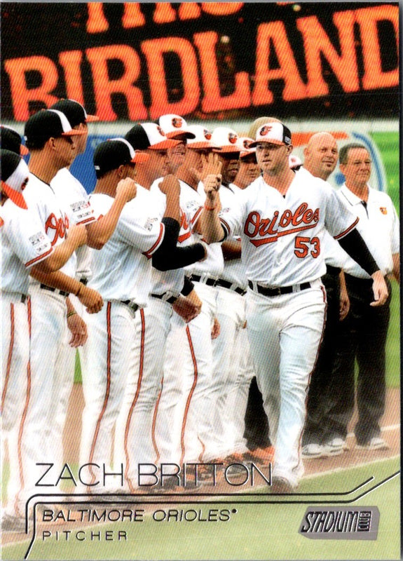 2015 Stadium Club Zach Britton #10