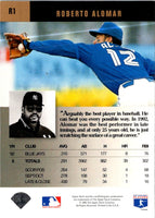 1993 Upper Deck Reggie Jackson's Clutch Performers Roberto Alomar #R1