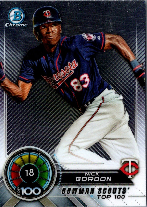 2018 Bowman Scouts' Top 100 Nick Gordon #BTP-18