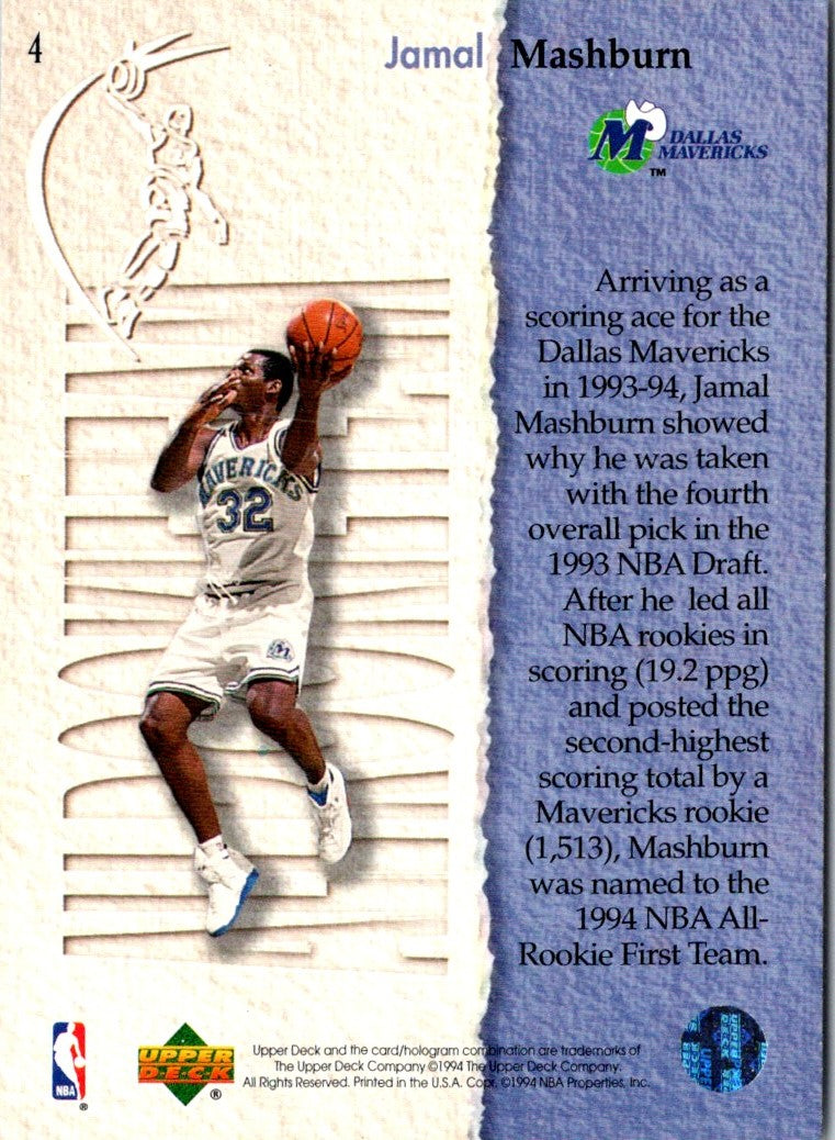 1994 Upper Deck Jamal Mashburn