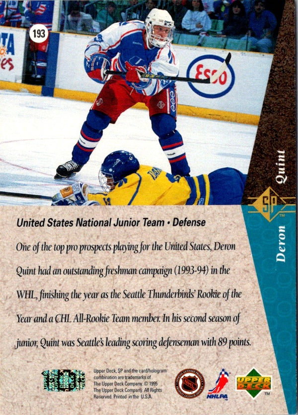 1994 SP Deron Quint #193