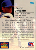 1994 Signature Rookies Draft Picks Jason Jacome #94