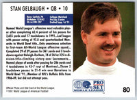 1991 Proset World League Stan Gelbaugh #80