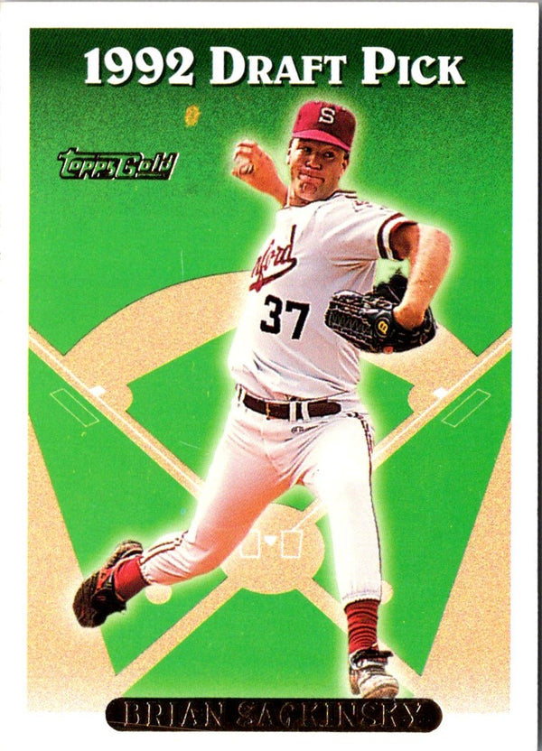 1993 Topps Brian Sackinsky #647 Rookie