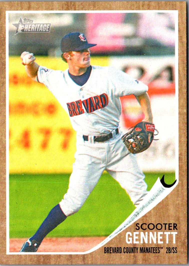 2011 Topps Heritage Minor League Scooter Gennett