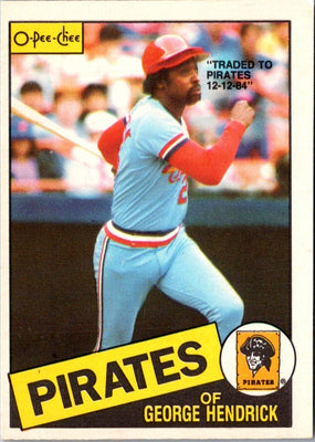 1985 O-Pee-Chee George Hendrick #60