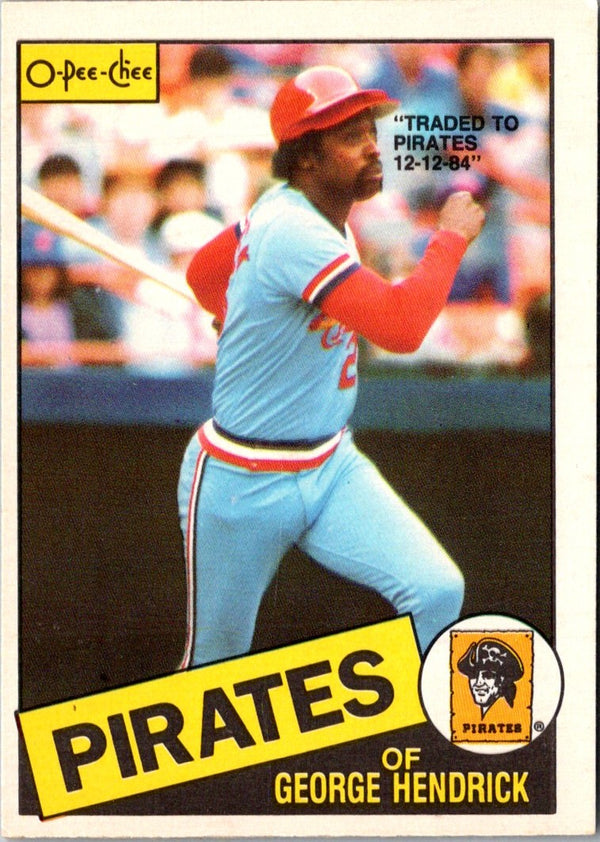 1985 O-Pee-Chee George Hendrick #60
