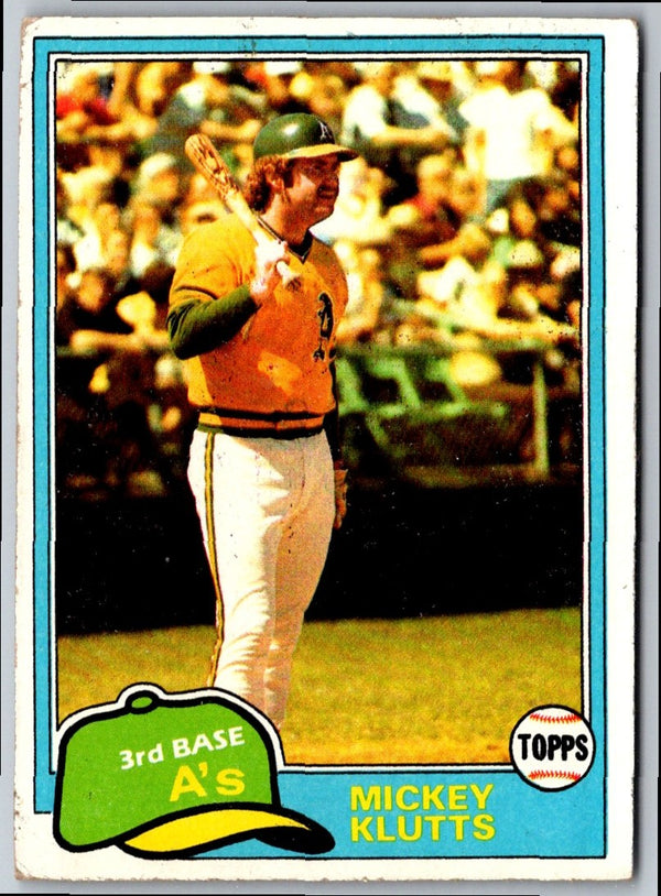 1981 Topps Mickey Klutts #232