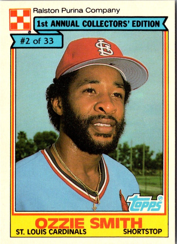 1984 Topps Ralston Purina Ozzie Smith #2