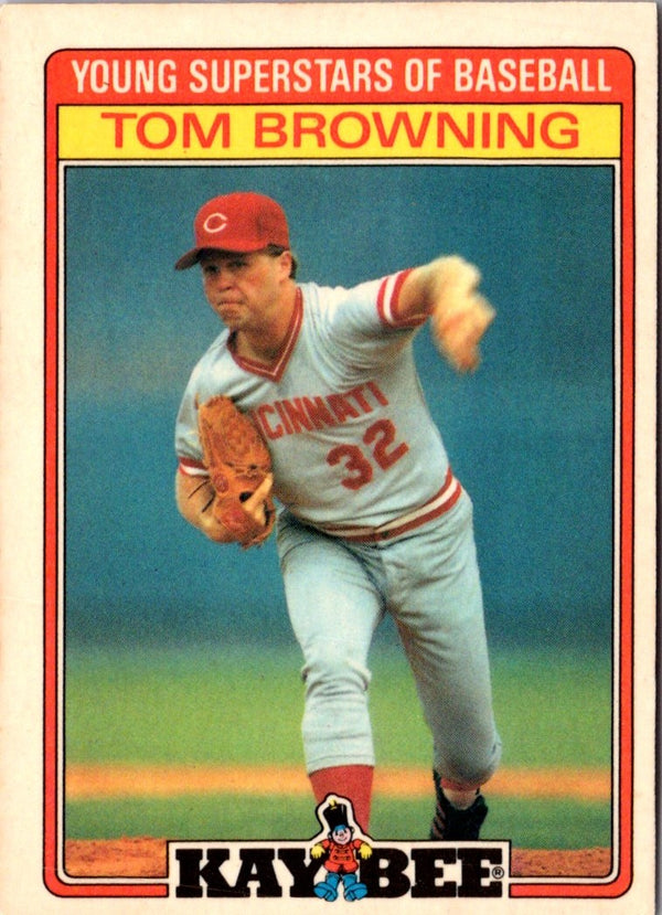 1986 Topps Kay-Bee Young Superstars of Baseball Tom Browning #3