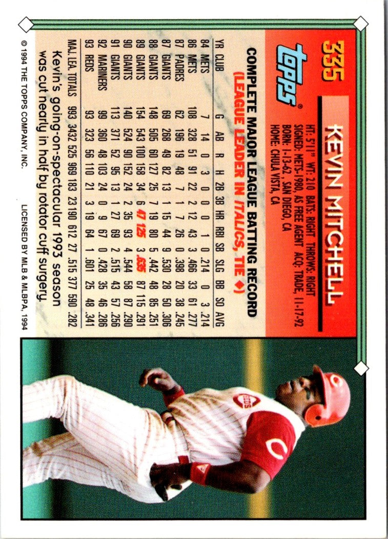 1994 Topps Kevin Mitchell