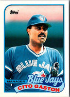 1989 Topps Traded Cito Gaston #36T