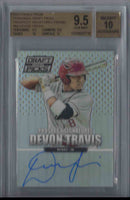 2013 Panini Prizm Devon Travis BGS #98 Rookie Autograph