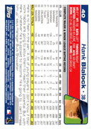 2004 Topps Opening Day Hank Blalock