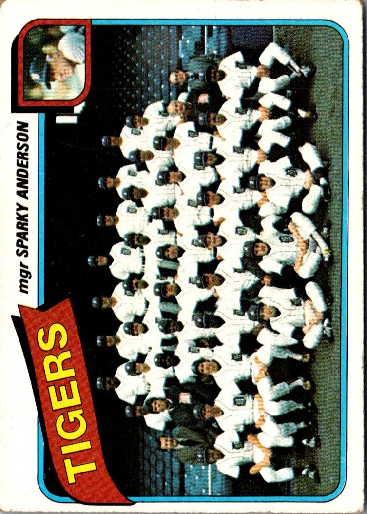 1980 Topps Detroit Tigers - Sparky Anderson