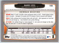 2013 Bowman Barry Zito #119