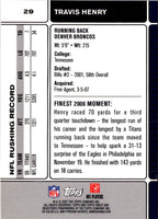 2007 Finest Travis Henry #29