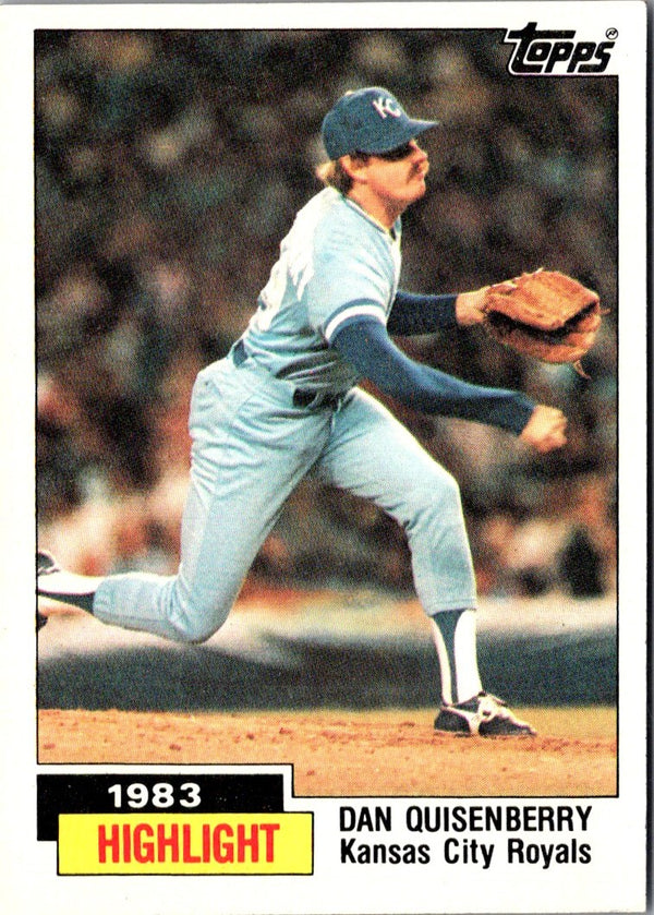 1984 Topps Dan Quisenberry #3