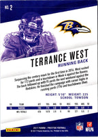 2017 Panini Prestige Terrance West #2