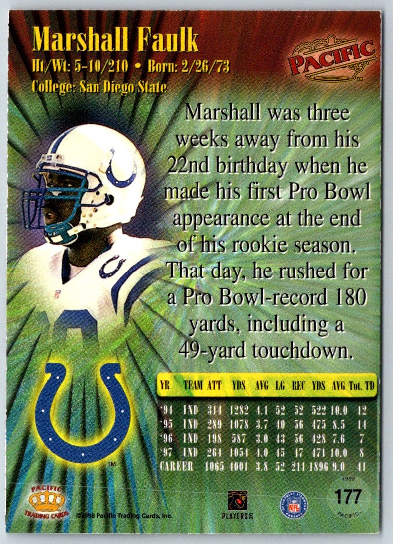 1998 Pacific Marshall Faulk