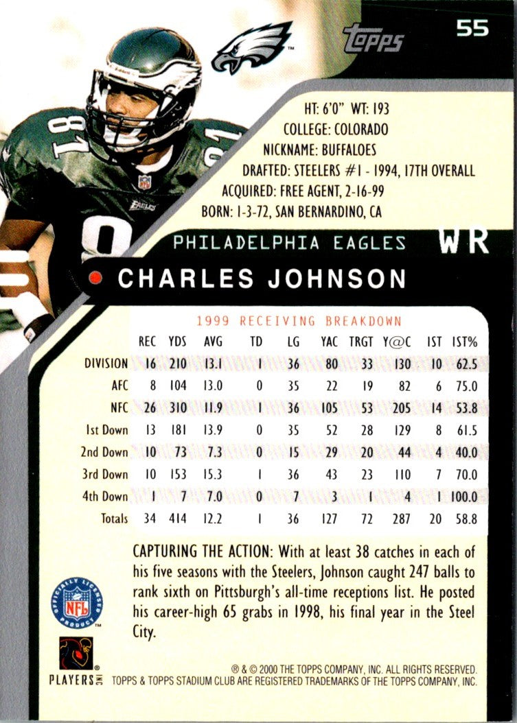 2000 Stadium Club Charles Johnson