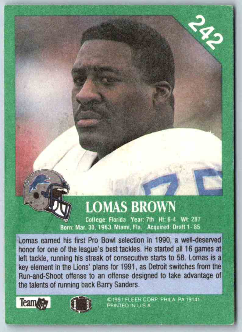 1991 Fleer Ultra Lomas Brown
