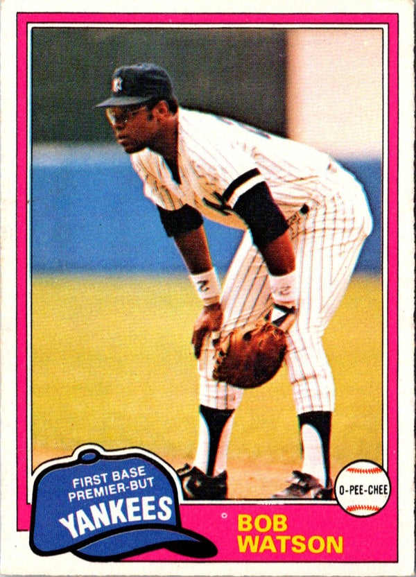 1981 O-Pee-Chee Bob Watson #208